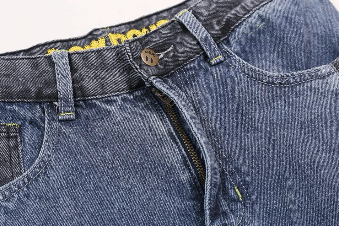 【 】 ：XL 016 【 】Drew House Same Style Retro drew， ， 。 。 15.5 ， ， ， ， ， ， ykk ， ， ， 。 🔘 ： 🔘Size：S M L XL XXL Size 28 30 32 34 36 In Stock Size 9